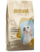 Remi Premium Junior Medium&Large M-XL Pui și Curcan hrană uscată câini junior 3kg