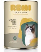 Remi Premium Pește conservă hrană umedă pisici (mousse) 400g