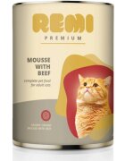 Remi Premium Vită conservă hrană umedă pisici (mousse) 400g