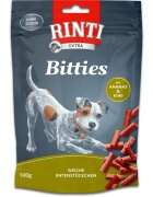 Rinti Bitties XS-XL Rață și Ananas punguță recompense fără cereale câini semimoist 100g
