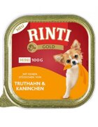 Rinti Gold XS-S Curcan și Iepure conservă hrană umedă fără cereale câini (pate) 100g