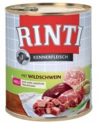 Rinti XS-XL Mistreț conservă hrană umedă fără cereale câini (în suc propriu) 800g