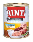 Rinti XS-XL Pui conservă hrană umedă fără cereale câini (în suc propriu) 800g