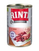 Rinti XS-XL Vită conservă hrană umedă fără cereale câini (în suc propriu) 400g