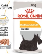 Royal Canin Dermacomfort Adult hrană umedă câini prevenirea iritațiilor pielii (pate) 85g