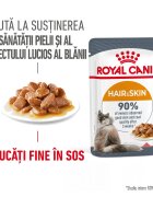 Royal Canin Hair & Skin Care Adult hrană umedă pisici piele & blană (în sos) 85g