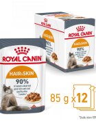 Royal Canin Hair & Skin Care Adult hrană umedă pisici piele & blană (în sos) bax 85g x 12buc