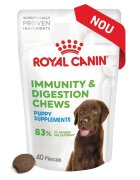 Royal Canin Immunity & Digestion Chews Puppy Supplements punguță recompense funcționale câini junior sistem imunitar sistem digestiv 100g