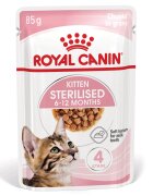 Royal Canin Kitten Sterilised hrană umedă pisici sterilizate junior (în sos) 85g