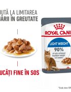 Royal Canin Light Weight Care Adult hrană umedă pisici limitarea creșterii în greutate (în sos) 85g