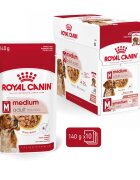Royal Canin Medium Adult hrană umedă câini (în sos) bax 140g x 10buc