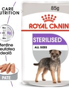Royal Canin Sterilised Adult hrană umedă câini sterilizați (pate) 85g