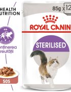 Royal Canin Sterilised Adult hrană umedă pisici sterilizate (în sos) bax 85g x 12buc