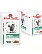 ROYAL CANIN VETERINARY DIET ROYAL CANIN VD Diabetic dietă veterinară plic hrană umedă pisici diabet (în sos) bax 85g x 12buc