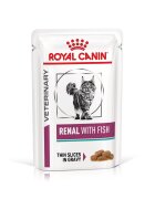 ROYAL CANIN VETERINARY DIET ROYAL CANIN VD Renal Pește dietă veterinară plic hrană umedă pisici sistem renal (în sos) bax 85g x 12buc