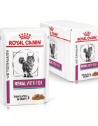 ROYAL CANIN VETERINARY DIET ROYAL CANIN VD Renal Pește dietă veterinară plic hrană umedă pisici sistem renal (în sos) bax 85g x 12buc