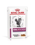 ROYAL CANIN VETERINARY DIET ROYAL CANIN VD Renal Pui dietă veterinară plic hrană umedă pisici sistem renal (în sos) bax 85g x 12buc