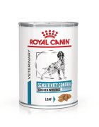ROYAL CANIN VETERINARY DIET ROYAL CANIN VD Sensitivity Control Pui & Orez XS-XL dietă veterinară conservă hrană umedă câini afecțiuni dermatologice (pate) 410g