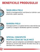 ROYAL CANIN VETERINARY DIET ROYAL CANIN VD Skin Care Small Dog XS-XL dietă veterinară hrană uscată câini afecțiuni dermatologice 4kg