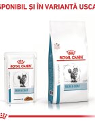 ROYAL CANIN VETERINARY DIET ROYAL CANIN VD Skin&Coat dietă veterinară plic hrană umedă pisici afecțiuni dermatologice (în sos) bax 85g x 12buc
