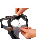 RUFFWEAR Front Rage ham prindere dublă(piept&spate) dresaj câini ajustabil reflectorizant Front Rage Moonlight Mountains ham prindere dublă(piept&spate) dresaj câini ajustabil reflectorizant maro și gri L-XL(81-107cm)
