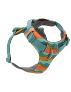 RUFFWEAR Front Rage ham prindere dublă(piept&spate) dresaj câini ajustabil reflectorizant Front Rage Spring Mountains ham prindere dublă(piept&spate) dresaj câini ajustabil reflectorizant verde și portocaliu XS(33-43cm)