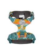 RUFFWEAR Front Rage ham prindere dublă(piept&spate) dresaj câini ajustabil reflectorizant Front Rage Spring Mountains ham prindere dublă(piept&spate) dresaj câini ajustabil reflectorizant verde și portocaliu XS(33-43cm)