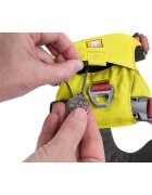 RUFFWEAR Hi & Light ham prindere dublă(piept&spate) câini ajustabil reflectorizant Hi & Light Lichen Green ham prindere dublă(piept&spate) câini ajustabil reflectorizant verde XS(23-33cm)