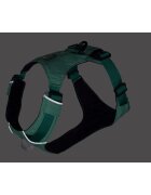 RUFFWEAR Hi & Light ham prindere dublă(piept&spate) câini ajustabil reflectorizant Hi & Light Sage Green ham prindere dublă(piept&spate) câini ajustabil reflectorizant verde L-XL(81-107cm)