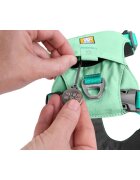 RUFFWEAR Hi & Light ham prindere dublă(piept&spate) câini ajustabil reflectorizant Hi & Light Sage Green ham prindere dublă(piept&spate) câini ajustabil reflectorizant verde XS(23-33cm)