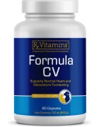 Rx Vitamins CV Formula supliment sistem cardio-vascular câini capsule CV Formula supliment sistem cardio-vascular câini și pisici flacon 90 capsule