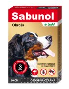 Sabunol GPI deparazitare externă câini zgardă M(10 - 25kg) 50 cm negru 1buc