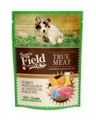 Sam's Field Puppy XS-XL Curcan și Somon plic hrană umedă fără cereale câini junior (în aspic) 260g