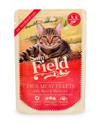 Sam's Field True Meat Fillets Sterilised Vită plic hrană umedă fără cereale pisici sterilizate (în sos) 85g