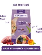 Sanabelle Adult Struț și Afine hrană uscată pisici 400g