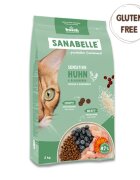 Sanabelle Sensitive Pui și Afine hrană uscată pisici sistem digestiv 400g