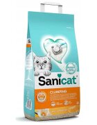 Sanicat Clumping Vanilie așternut igienic pisici granule bentonită aglomerant neutralizare mirosuri 8l
