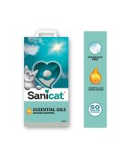 Sanicat Essential Oils Odour Control neparfumat așternut igienic pisici granule bentonită aglomerant neutralizare mirosuri fără praf 10kg