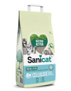 Sanicat Natura Activa Cellulose neparfumat așternut igienic pisici peleți celuloza neaglomerant ecologic biodegradabil 20l