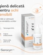 SANOCYN Forte Eye Cleaner soluție igiena ochilor soluție câini și pisici antibacteriană flacon 50ml