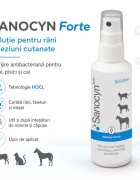SANOCYN Forte Rani si Leziuni Cutanate îngrijire răni soluție câini și pisici antibacteriană flacon 75ml