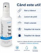 SANOCYN Forte Rani si Leziuni Cutanate îngrijire răni soluție câini și pisici antibacteriană flacon 75ml