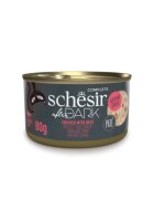 Schesir After Dark Pui și Vită conservă hrană umedă fără cereale pisici (în supă) 80g