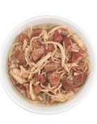 Schesir After Dark Pui și Vită conservă hrană umedă fără cereale pisici (în supă) 80g