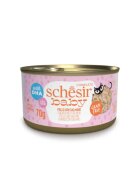 Schesir Baby Fillets Pui și Somon conservă hrană umedă fără cereale pisici junior (în supă) 70g