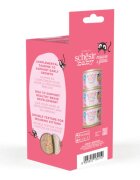 Schesir Baby Mousse & Fillets Pui și Somon conservă hrană umedă fără cereale pisici junior (mousse) multipack 55g x 3buc