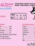Schesir Baby Mousse & Fillets Pui și Somon conservă hrană umedă fără cereale pisici junior (mousse) multipack 55g x 3buc
