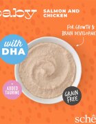 Schesir Baby Mousse Somon și Pui plic hrană umedă fără cereale pisici junior (mousse) 70g