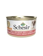 Schesir Complementary Adult Small XS-S Pui și Morcov conservă hrană umedă câini (în aspic) 85g