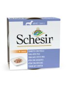 Schesir Complementary Adult Small XS-S Ton și Mazăre conservă hrană umedă câini (în aspic) 85g